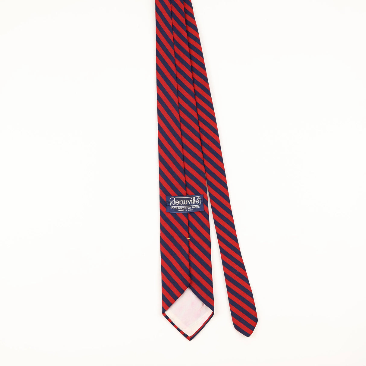 Back of Vintage 1980's Striped Patterned Tie