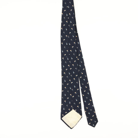 Back of Vintage 1990's Ted Lapidus Geometric Patterned Tie