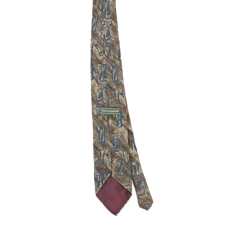 Back Back of Vintage 1990's Croft & Barrow Abstract Patterned Tie