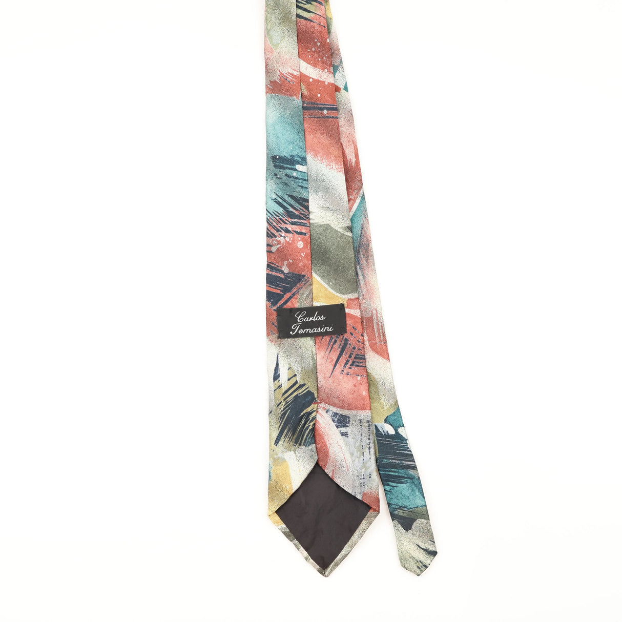 Back of Vintage 1990's Abstract Patterned Tie