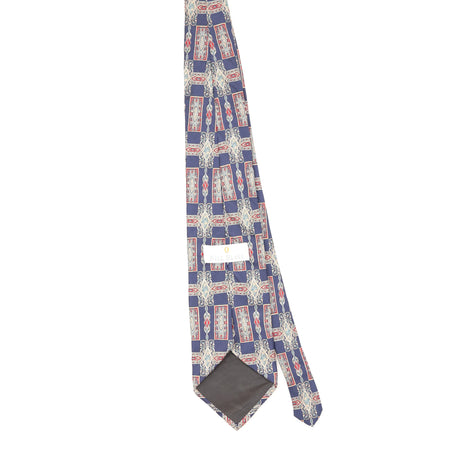 Back Back of Vintage Bill Blass Geometric Patterned Tie