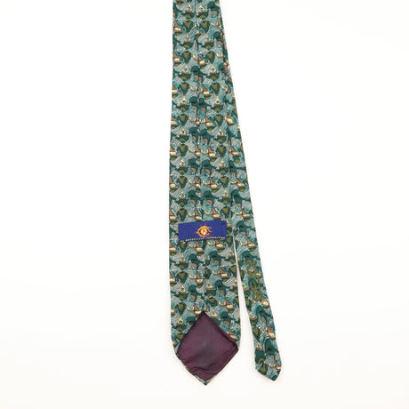 Back of Vintage 1990's Geometric Patterned Tie