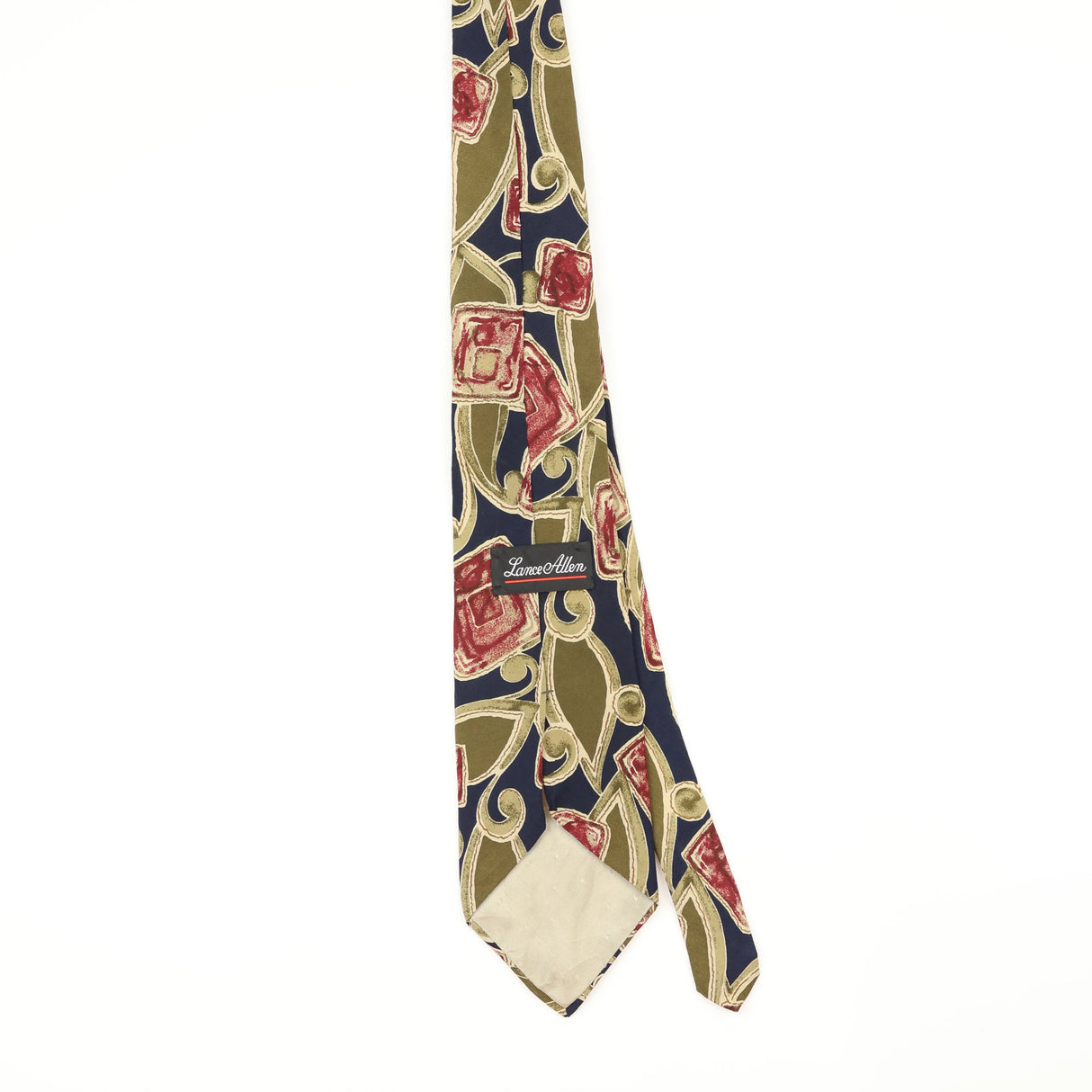 Back Back of Vintage 1990's Abstract Patterned Tie