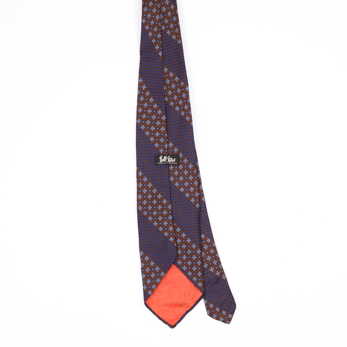 Back Back of Vintage 1980's Geometric Patterned Tie