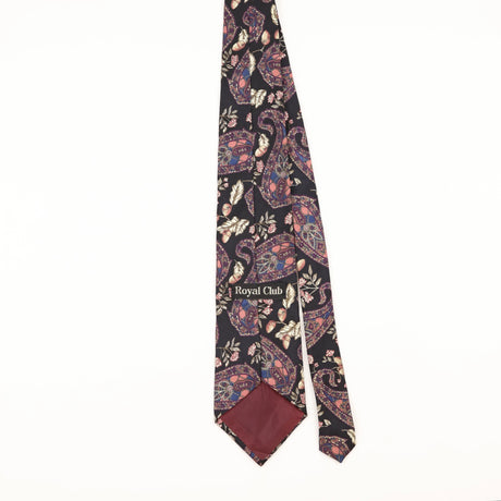 Back of Vintage 1990's Paisley Patterned Tie