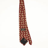Back Back of Vintage 1990's Ferrell Reed Geometric Patterned Tie