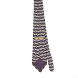 Back Back of Vintage 1990's John Henry Geometric Patterned Tie