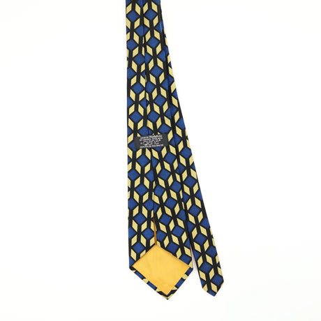 Back Back of Vintage 1980's Michelsons Geometric Patterned Tie