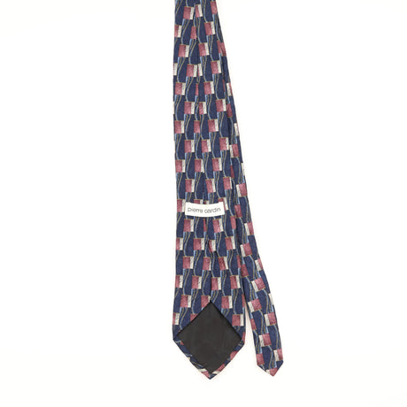 Back of Vintage 1990's Pierre Cardin Geometric Patterned Tie