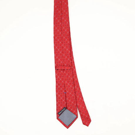 Back Back of Vintage Nautica Geometric Patterned Tie