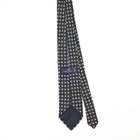 Back Back of Vintage 1990's Brooks Brothers Geometric Patterned Tie