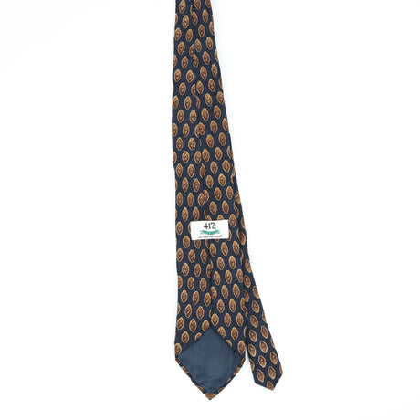 Back Back of Vintage 1990's Van Heusen Foulard Geometric Patterned Tie