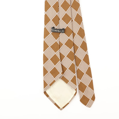 Back Detail of Vintage Sears Plaids & Checks Patterned Tie