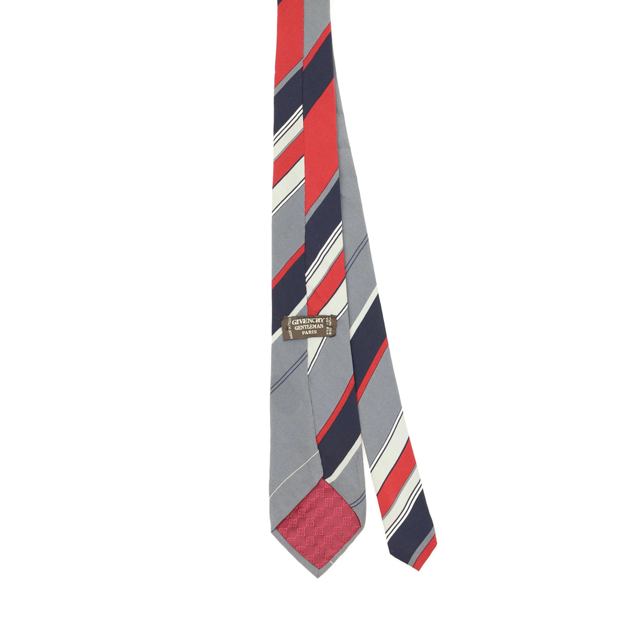 Back Back of Vintage 1990's Givenchy Striped Patterned Tie