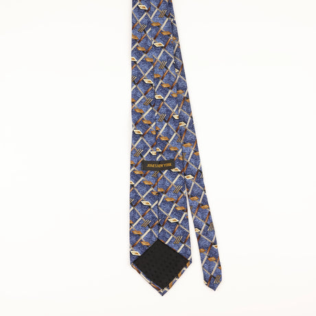 Back of Vintage 1990's Geometric Patterned Tie