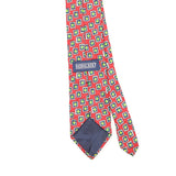 Back Detail of Vintage 1990's Lands' End Geometric Patterned Tie
