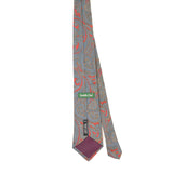 Back Back of Vintage 1990's Paisley Patterned Tie