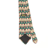 Back Back Detail of Vintage 1990's Geometric Patterned Tie