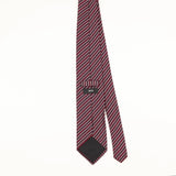Back of Vintage 1990's Hugo Boss Striped Patterned Tie
