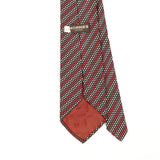 Back Detail of Vintage 1980's Polka Dot Patterned Tie