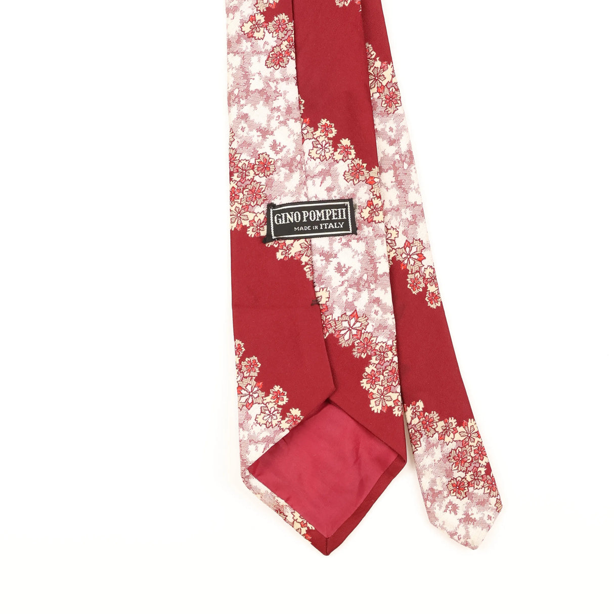 Back Detail of Vintage 1980's Abstract Patterned Tie