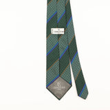 Back Detail of Vintage 1990's Cerruti 1881 Monogram Geometric Patterned Tie