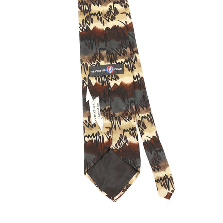 Back Back Detail of Vintage 1990's Grateful Dead Abstract Patterned Tie