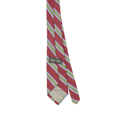 Back of Vintage 1990's Robert Talbott Oxford Shop Striped Patterned Tie