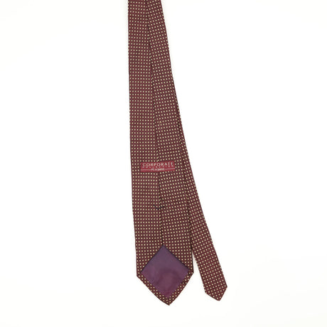 Back Back of Vintage 1990's Jos. A. Bank Polka Dot Patterned Tie