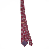 Back Back of Vintage 1990's Foulard Geometric Patterned Tie