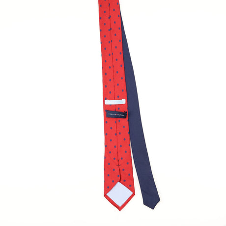Back of Vintage Tommy Hilfiger Polka Dot Patterned Tie