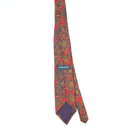 Back Back of Vintage 1990's Stonehenge Paisley Patterned Tie