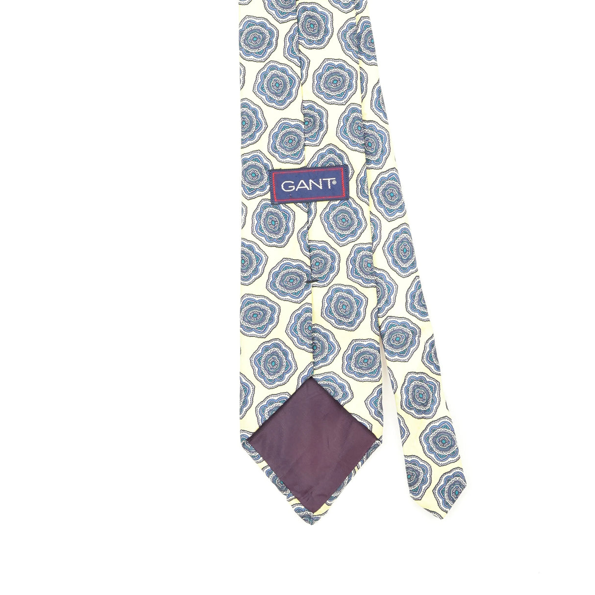 Back Back Detail of Vintage 1990's Gant Geometric Patterned Tie