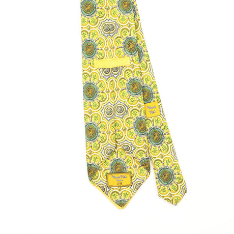 Back Back Detail of Vintage 1990's Rando Kiik Homme Floral Patterned Tie