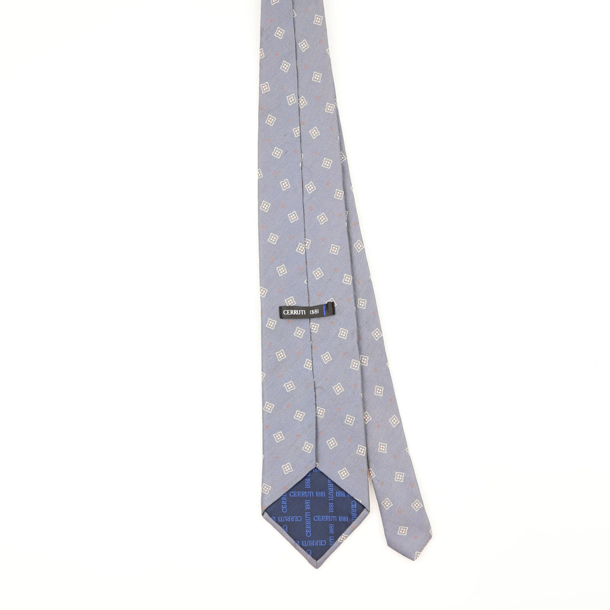 Back Back of Vintage 1990's Cerruti 1881 Geometric Patterned Tie