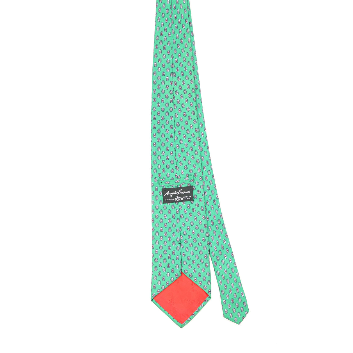 Back Back of Vintage 1990's Tie Rack Angelo Bosani Geometric Patterned Tie
