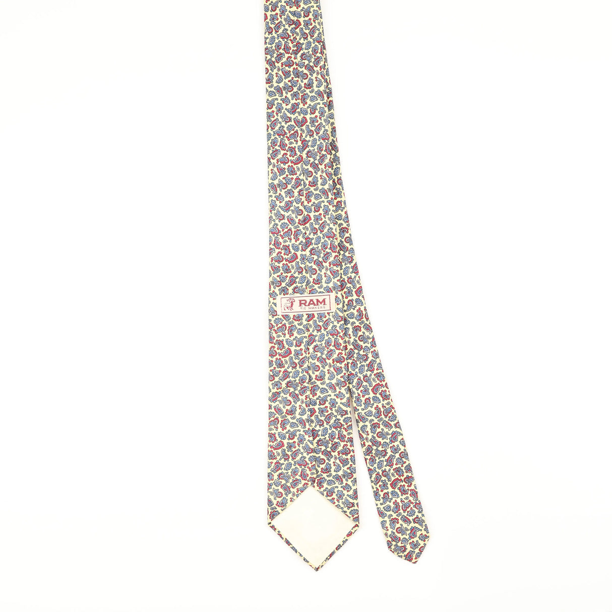 Back of Vintage 1990's Paisley Patterned Tie