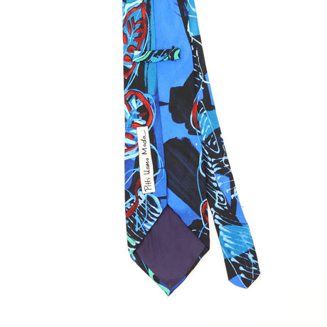 Back Detail of Vintage 1990's Picasso Abstract Patterned Tie