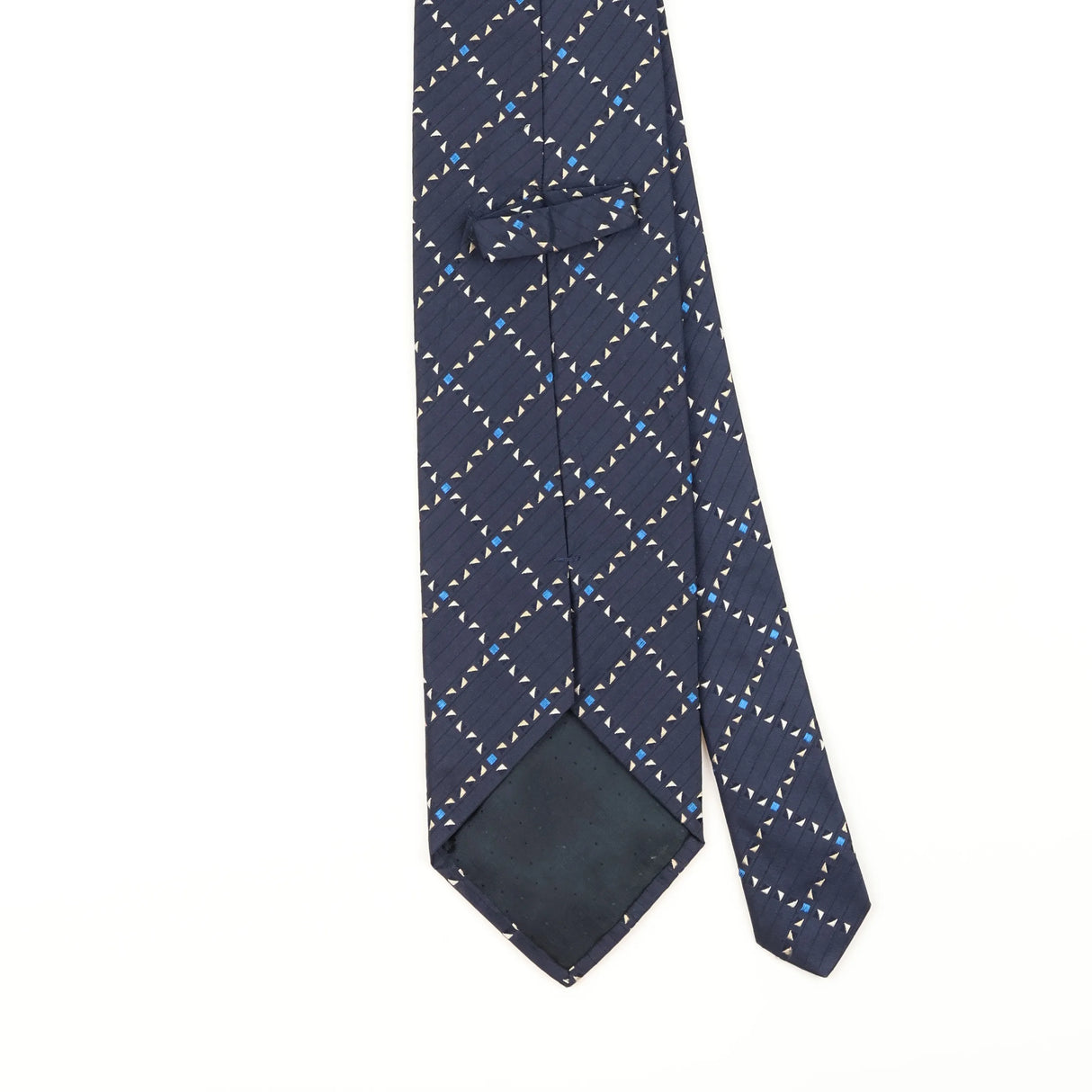 Back Detail of Vintage 1990's Geometric Patterned Tie