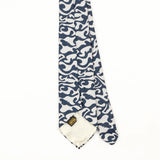 Back Back Detail of Vintage 1980's Trevira Abstract Patterned Tie