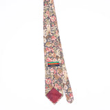 Back Back of Vintage 1990's Tango Floral Patterned Tie