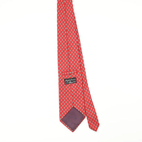 Back of Vintage 1990's Tie Rack Angelo Bosani Paisley Patterned Tie