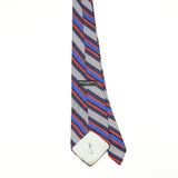 Back Back of Vintage 1980's Yves Saint Laurent Striped Patterned Tie