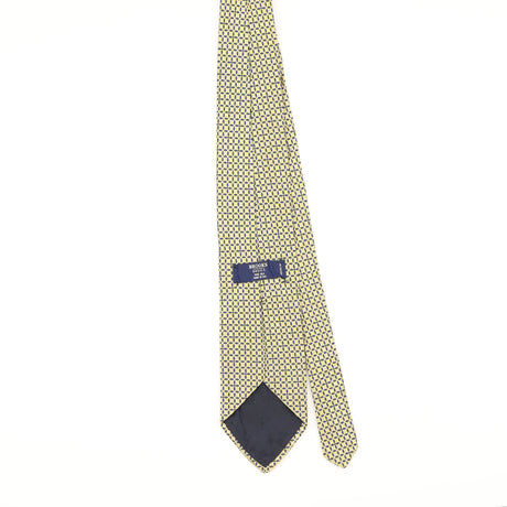 Back of Vintage 1990's Brooks Brothers Geometric Patterned Tie