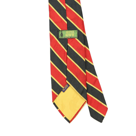 Back Back Detail of Vintage 1970's Striped Patterned Tie