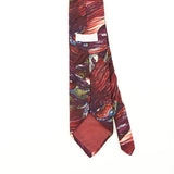 Back Back Detail of Vintage 1990's Enrico Coveri Abstract Patterned Tie