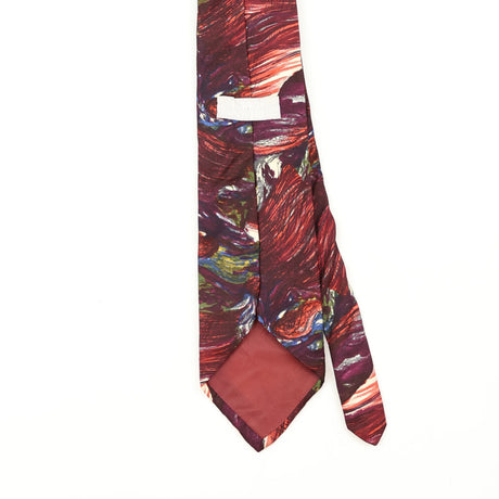 Back Back Detail of Vintage 1990's Enrico Coveri Abstract Patterned Tie