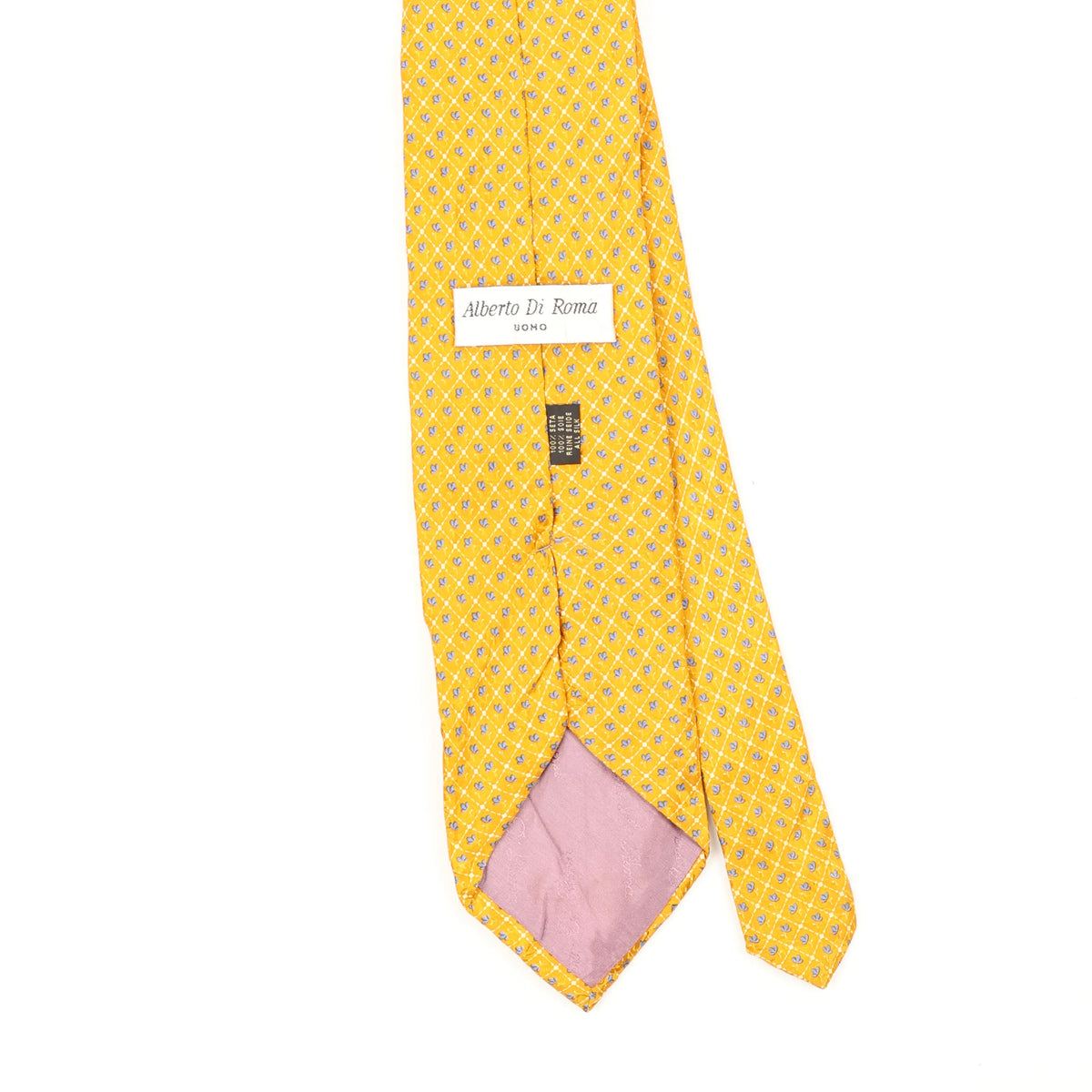 Back Back Detail of Vintage 1990's Geometric Patterned Tie