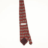 Back Back of Vintage 1990's Gianfranco Ruffini Geometric Patterned Tie