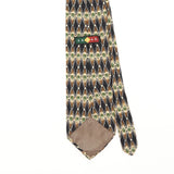 Back Detail of Vintage 1990's Geometric Patterned Tie